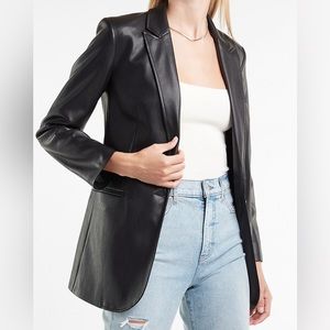 Express Leather Blazer